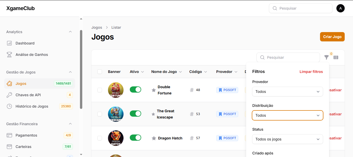 Script Agregador 1400 jogos de cassino da Api de 30 jogos da Pg e 40 Jogos da Pragmatic Api Play Fiver - Imagem 8
