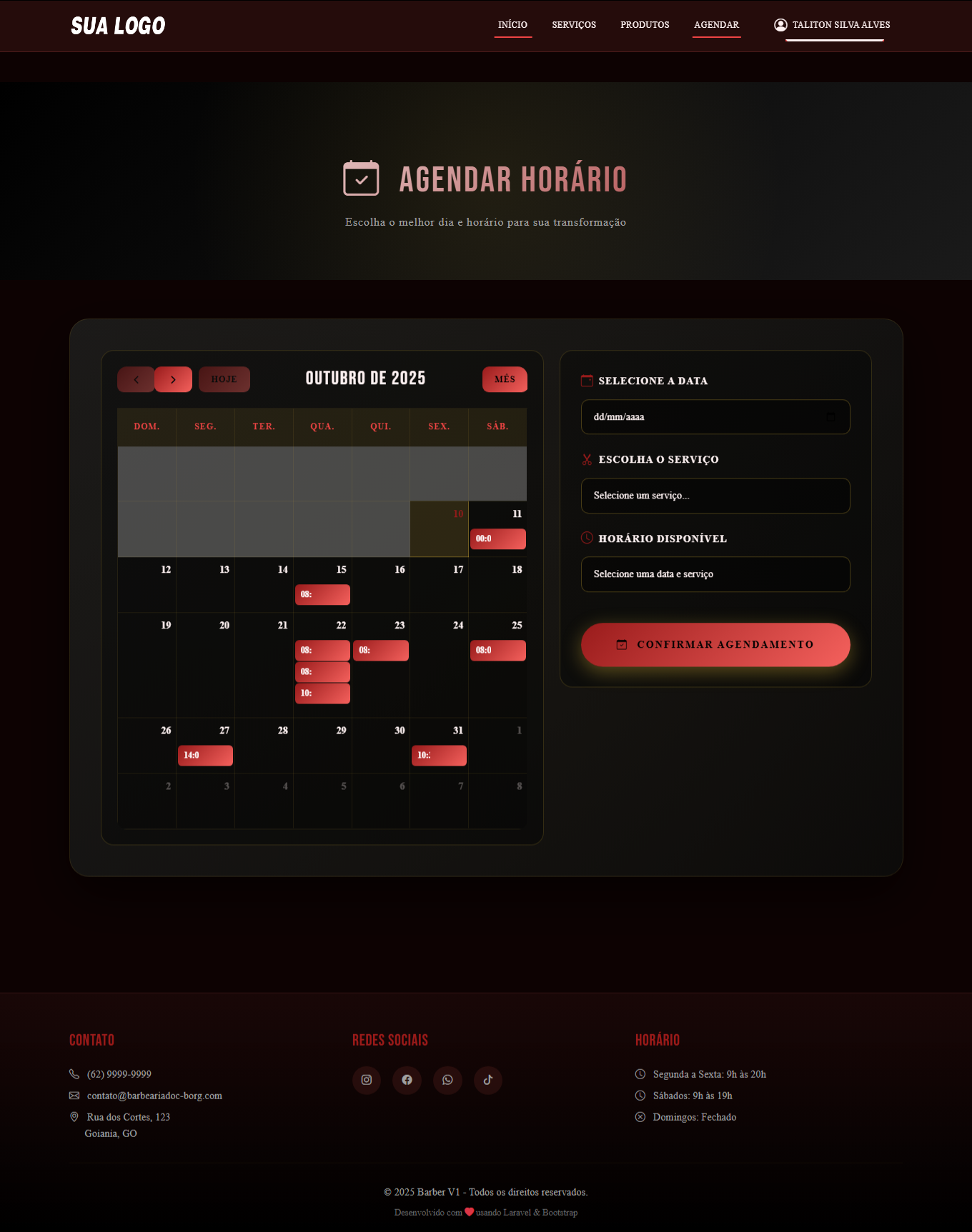Script Php de Barbearia Laravel 21 Temas Personalizaveis - Imagem 5