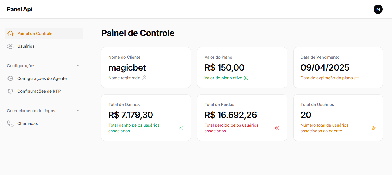 Aluguel de Api PGSOFT 16 jogos