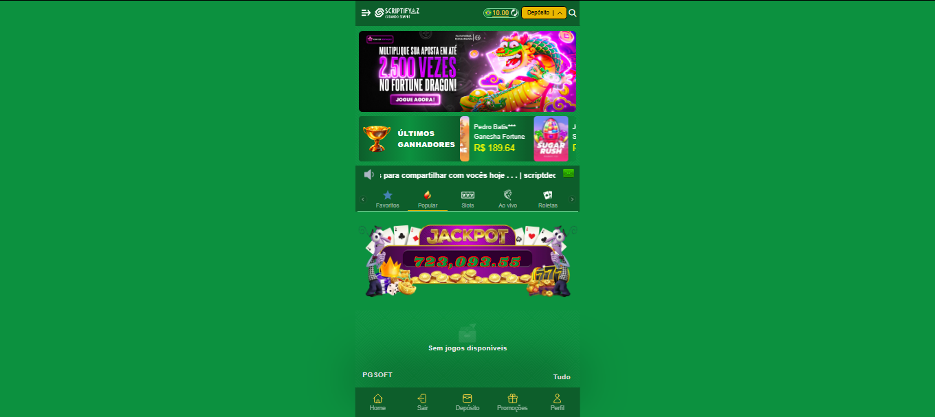 Script de Cassino Chines Novo Layout