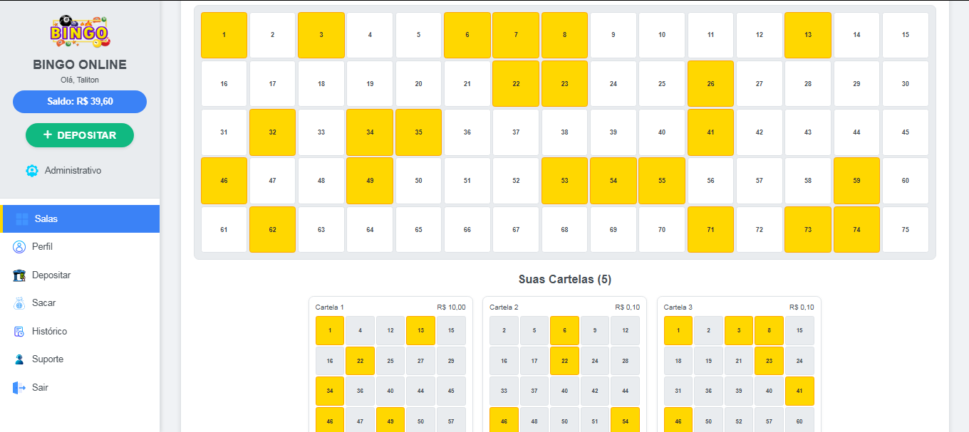 Script de Bingo Online 